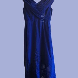 Chic Royal Blue Evening Gown